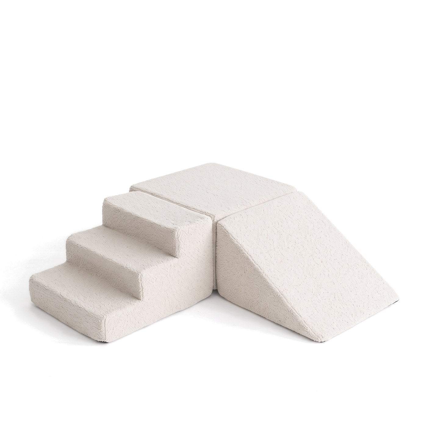Spiellandschaft aus Bouclé – Creme